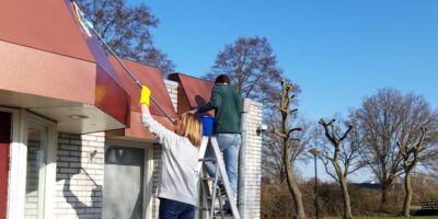 Vrijwilligers aan de slag tijdens NLdoet