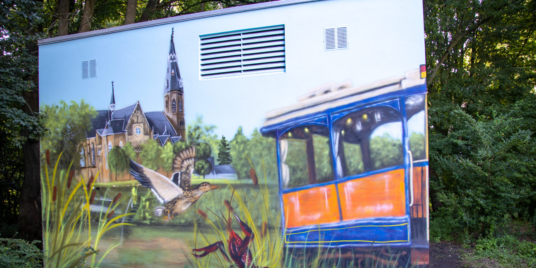 Streetart elektriciteitshuisjes