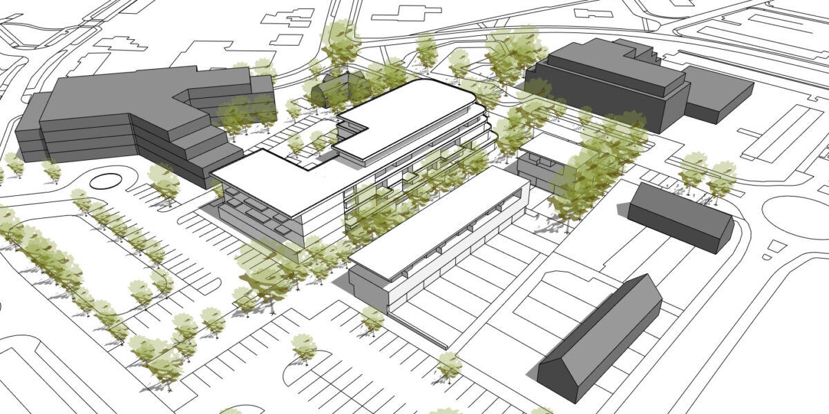 Woningbouw bij oude apotheek Mijdrecht, schetsen tonen eerste contouren