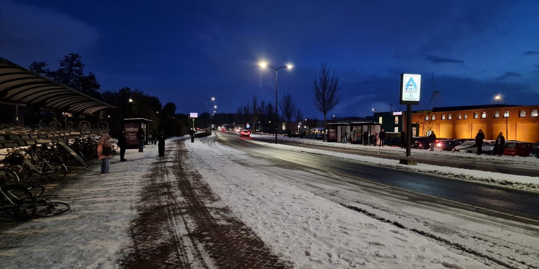 geen bussen wegens code oranje