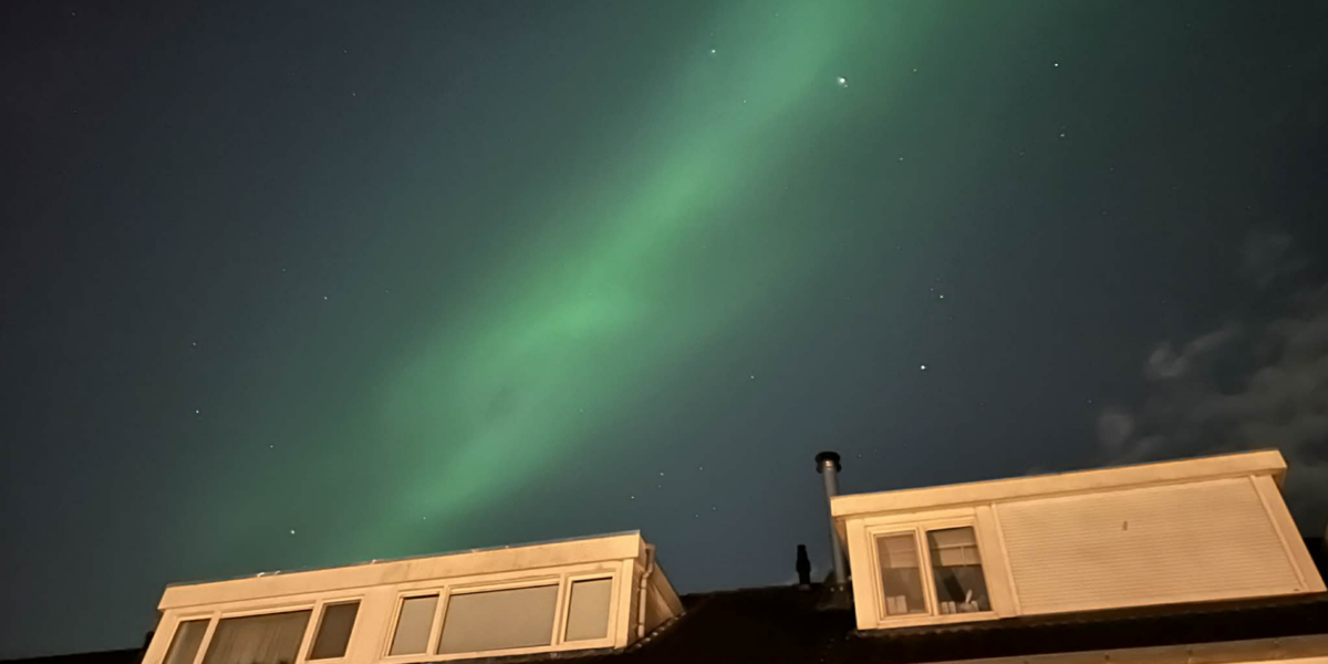 Noorderlicht te zien boven de Ronde Venen