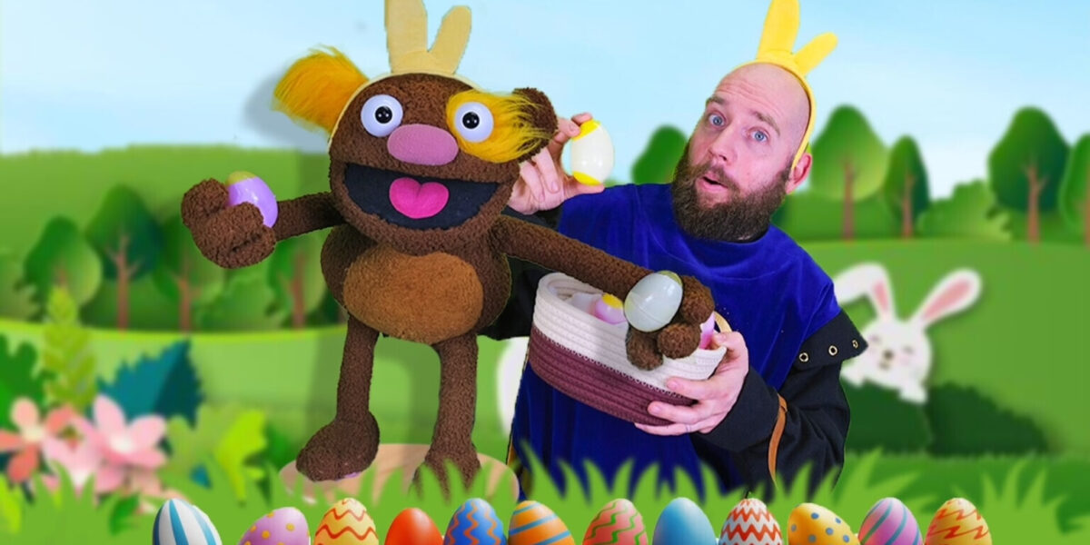 Interactieve paaskindershow op het Raadhuisplein in Mijdrecht