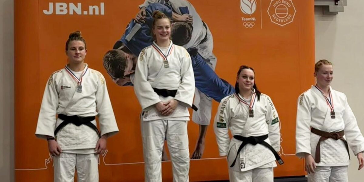 Xanne van Lijf uit Wilnis pakt goud op NK Judo onder 21 jaar