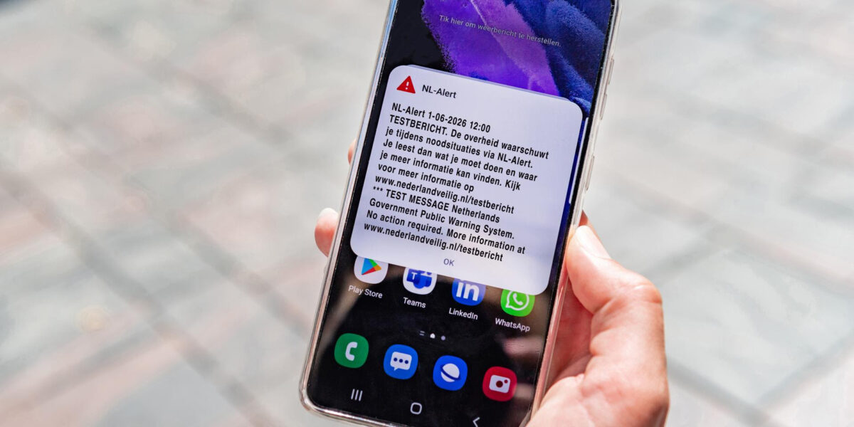 Landelijk NL-Alert testbericht