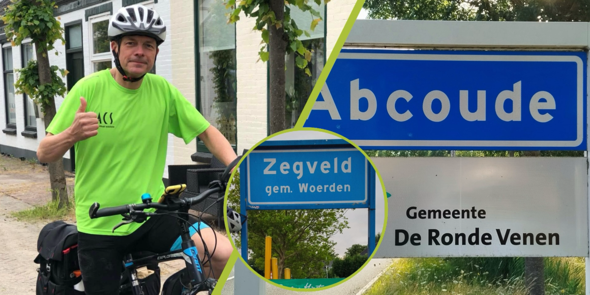 Mijdrechter fietst complete alfabetroute van bijna 1.200 kilometer