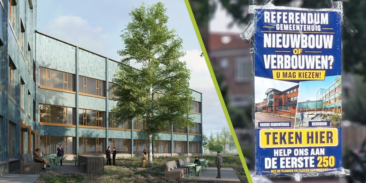 Vijf fracties willen nieuw referendum over gemeentehuis afwijzen